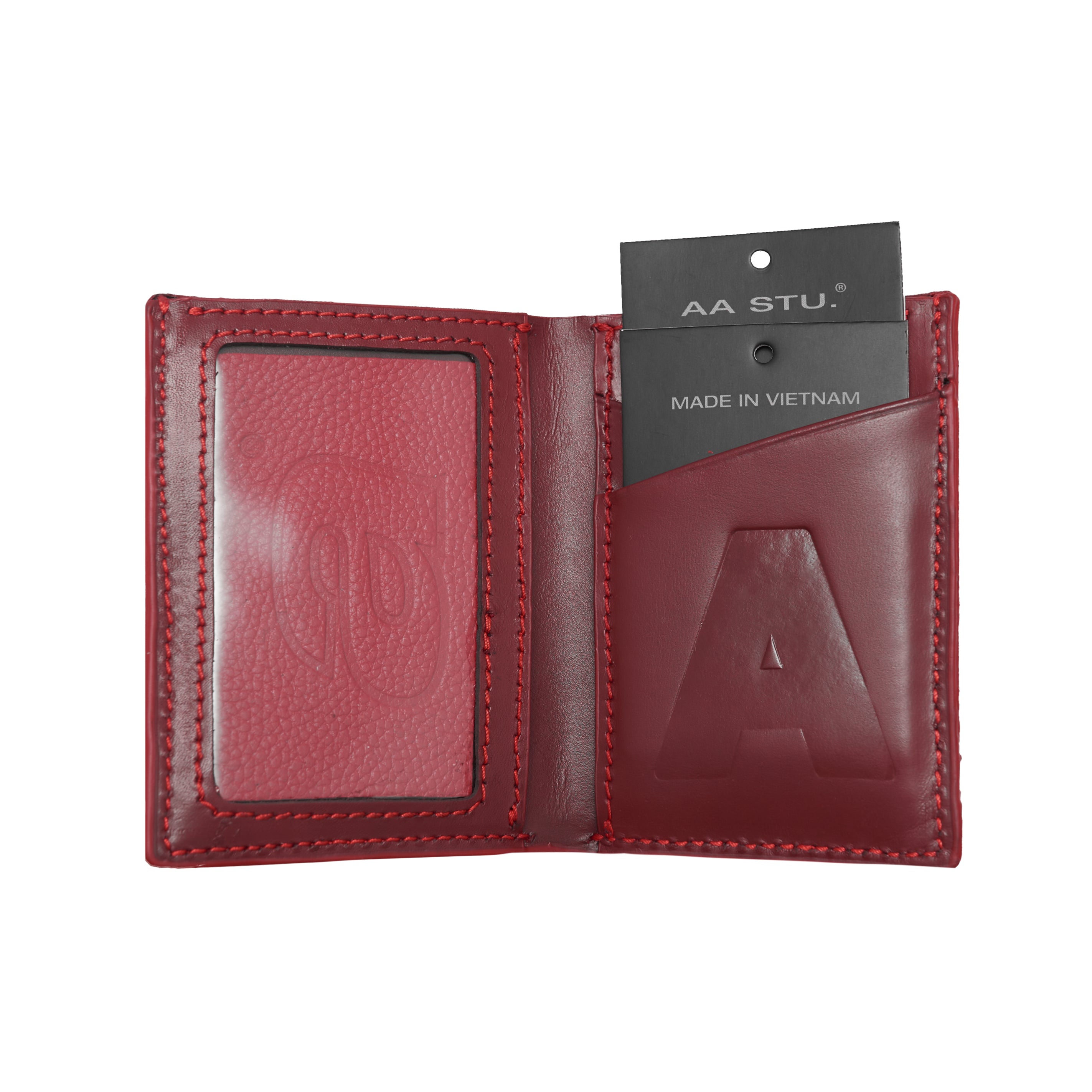 AA LEATHER WALLET - RED