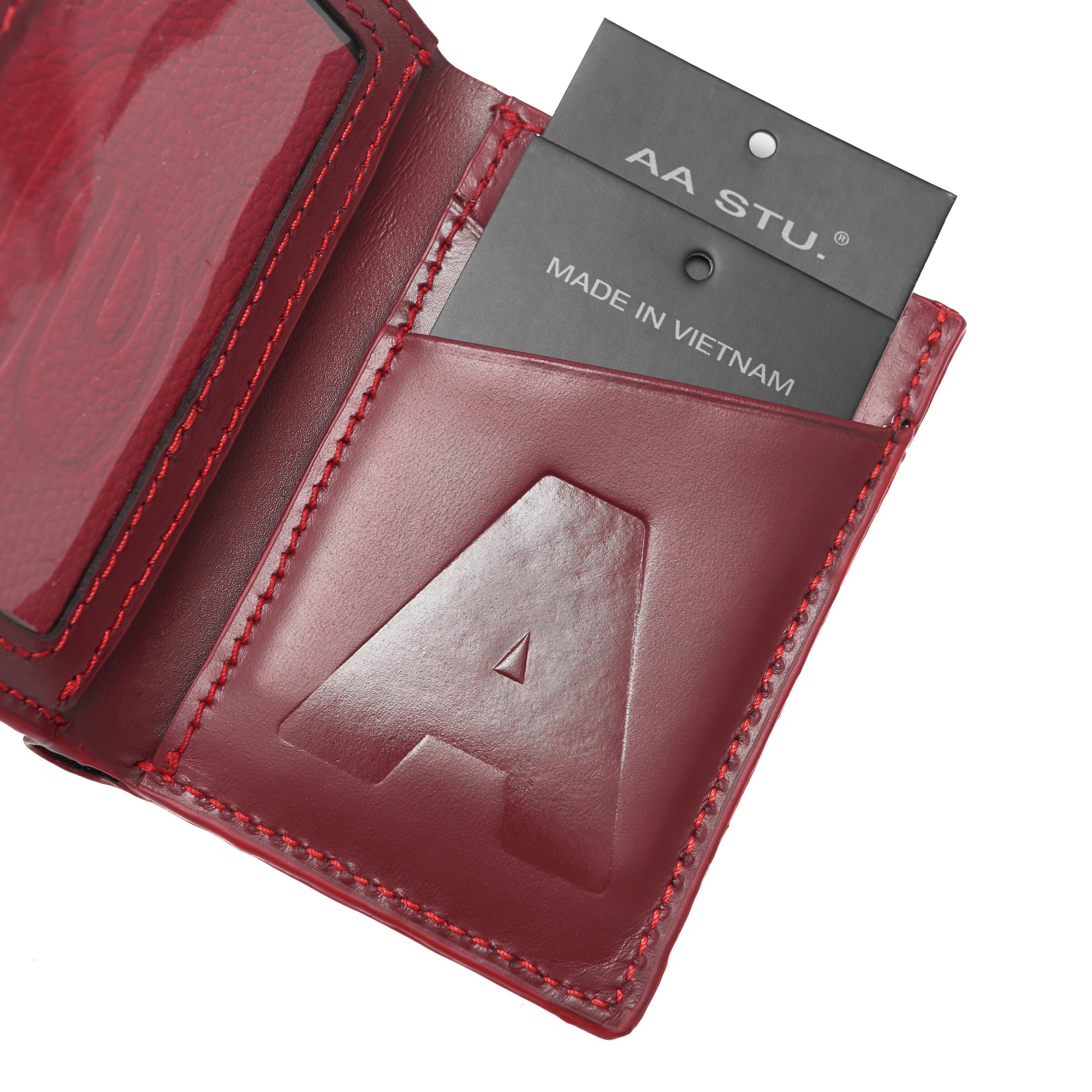 AA LEATHER WALLET - RED