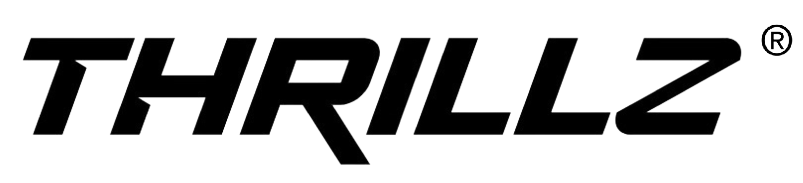 Thrillzclothing logo, black on white
