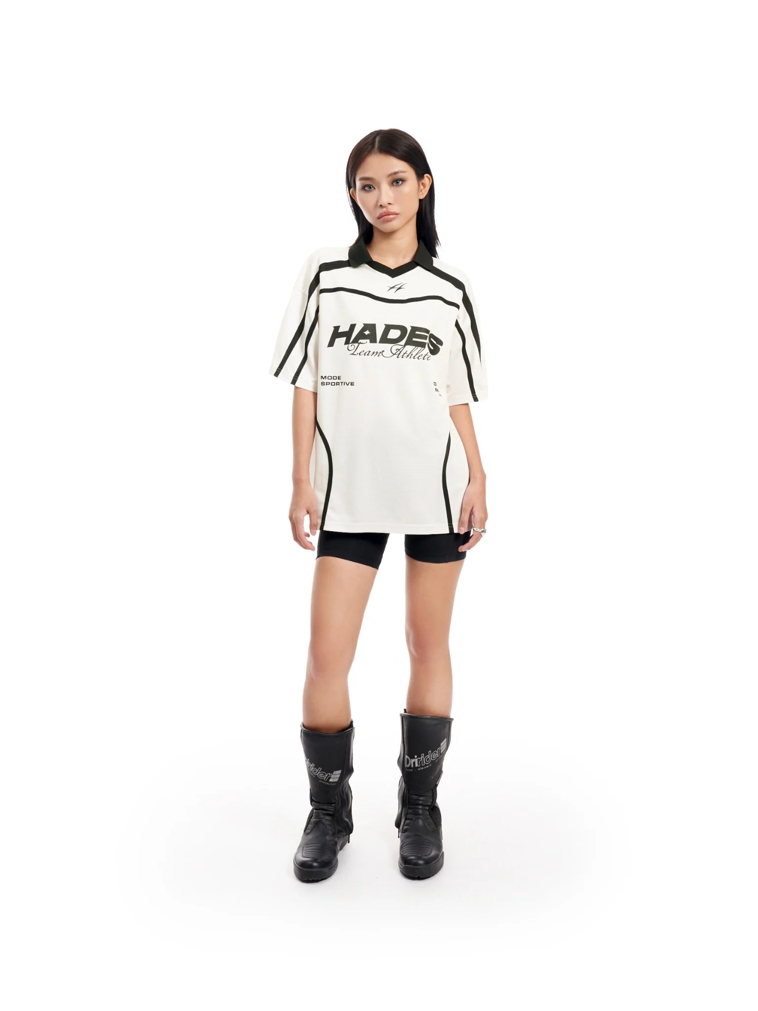 ALLYSON ATHLETE JERSEY - WHITE