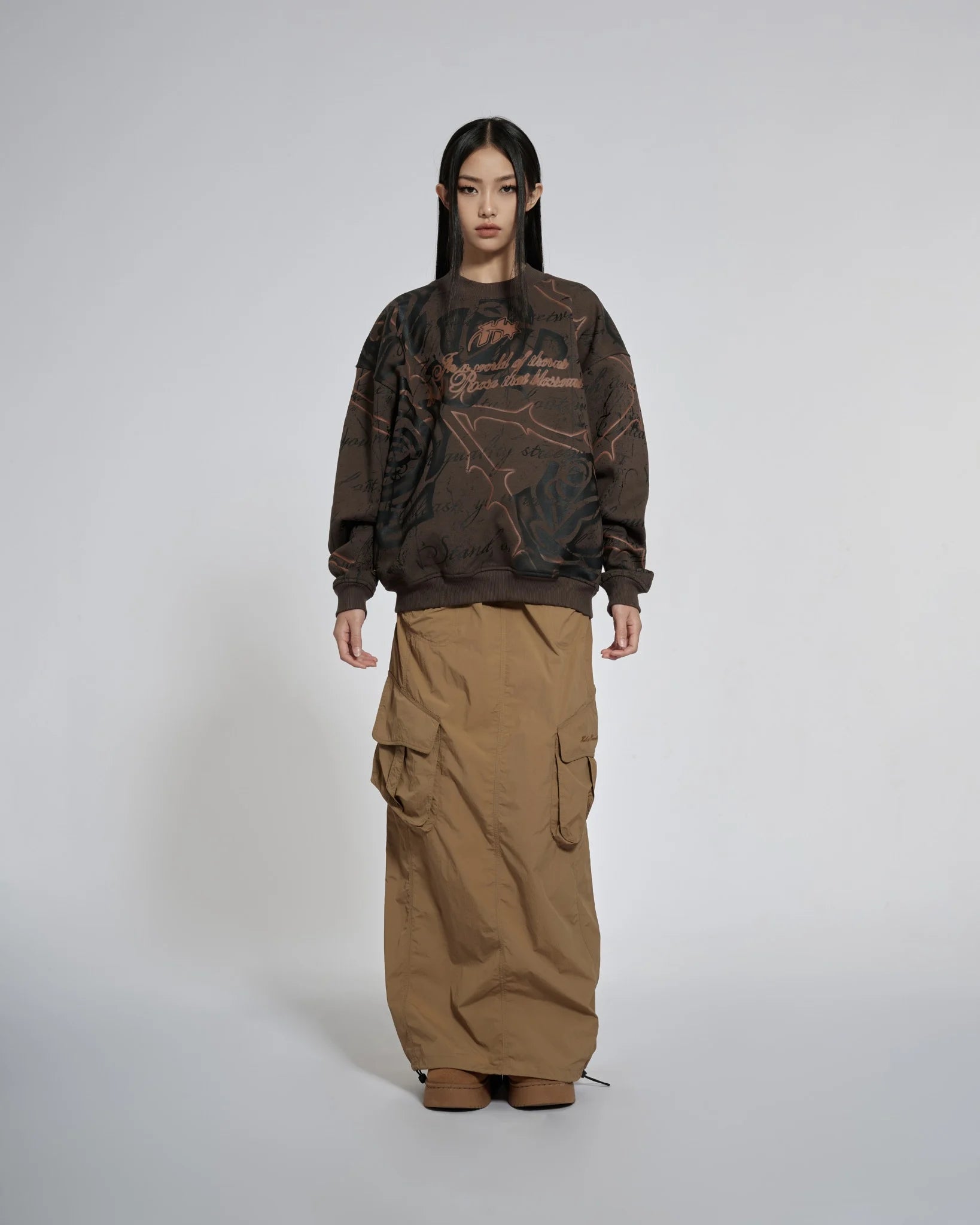 NEUTRAL CARGO PARACHUTE SKIRT