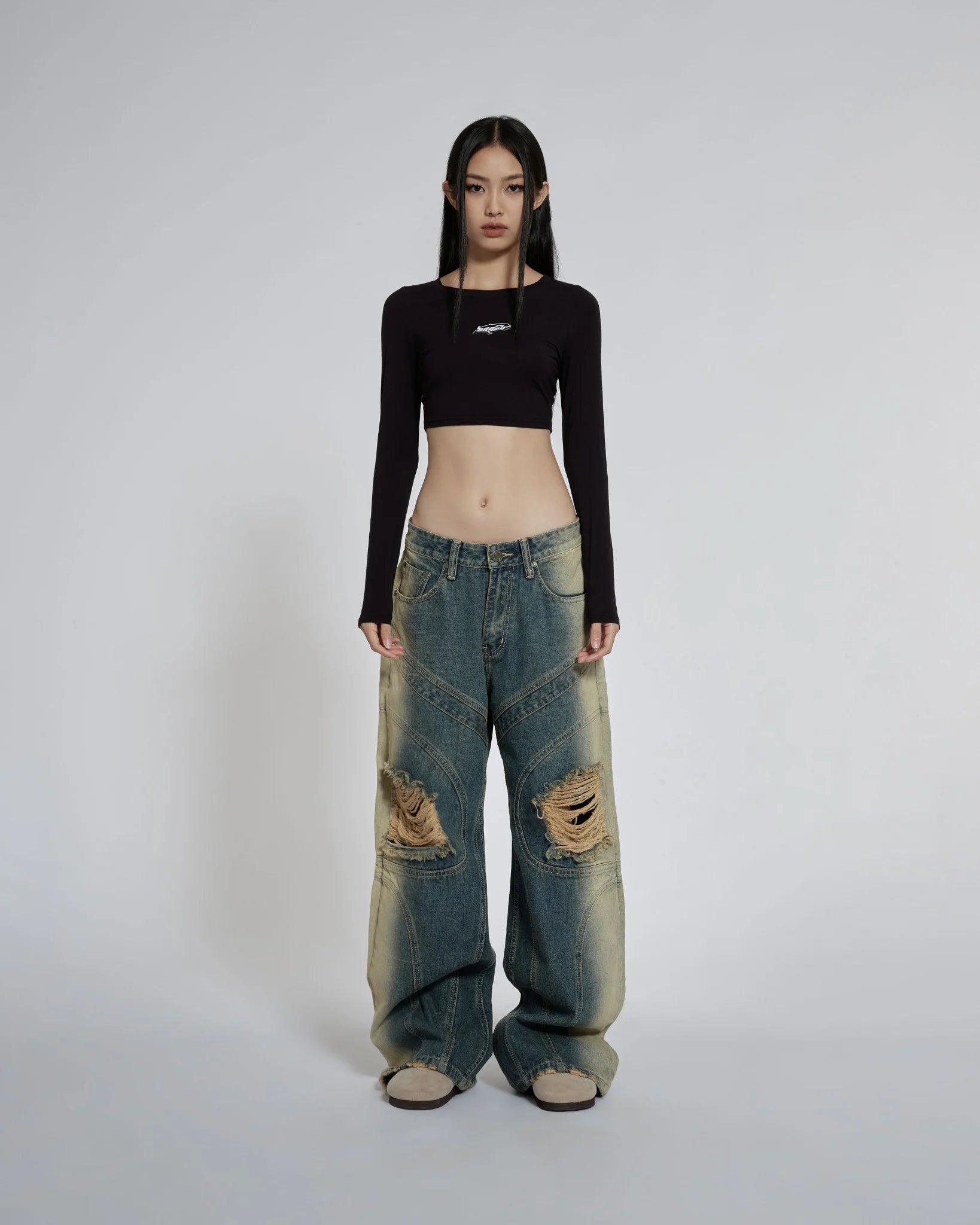 Tectonic rift jeans