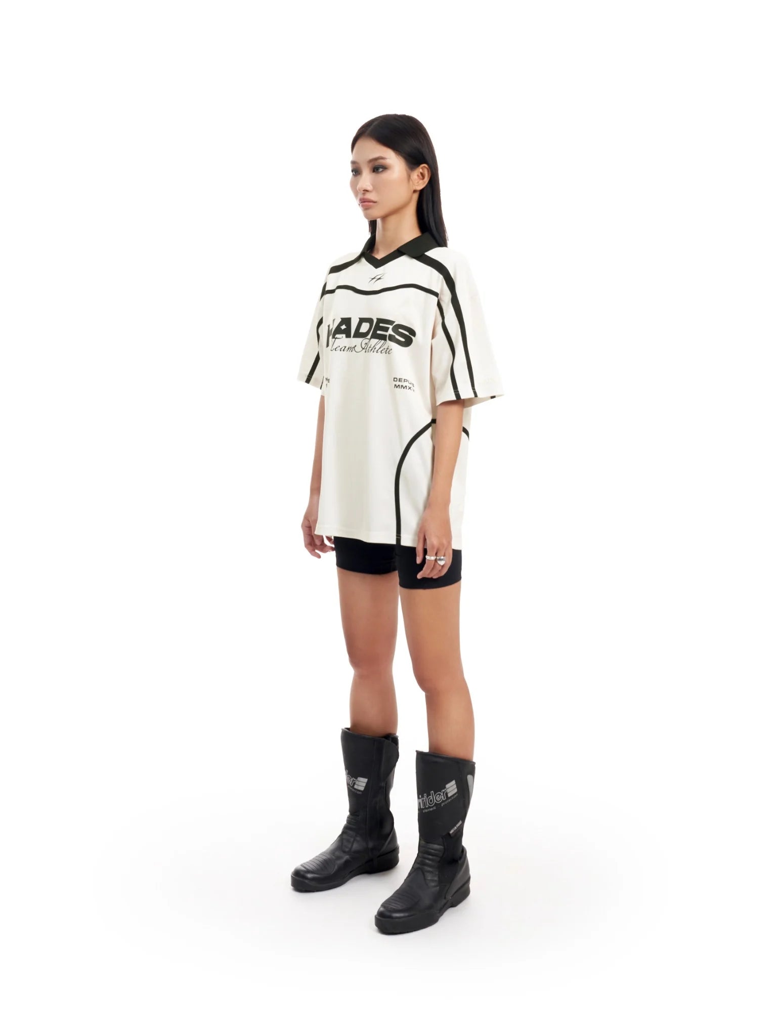 ALLYSON ATHLETE JERSEY - WHITE