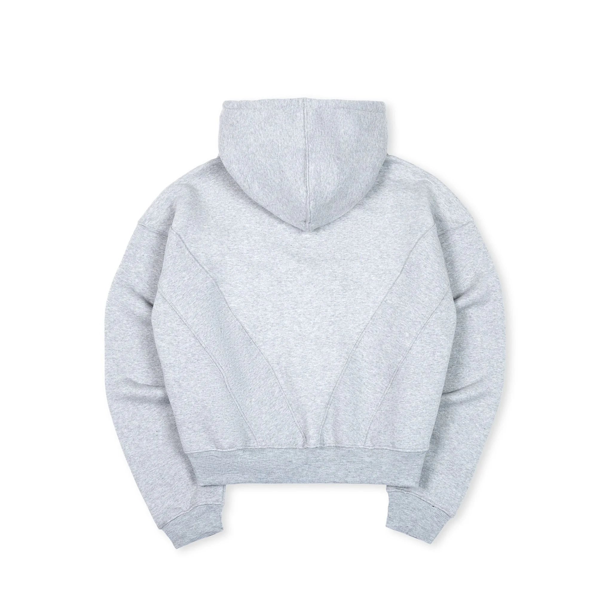 BOXY ZIP HOODIE - GREY